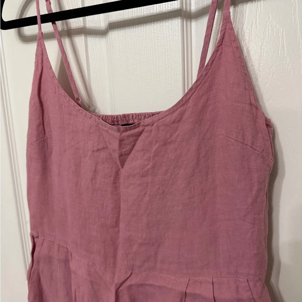 Quince Blush Pink Sleeveless Midi Dress - Picture 3 of 9